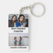 Beste vrienden voor altijd 4 aangepaste foto's en  sleutelhanger (achterkant)