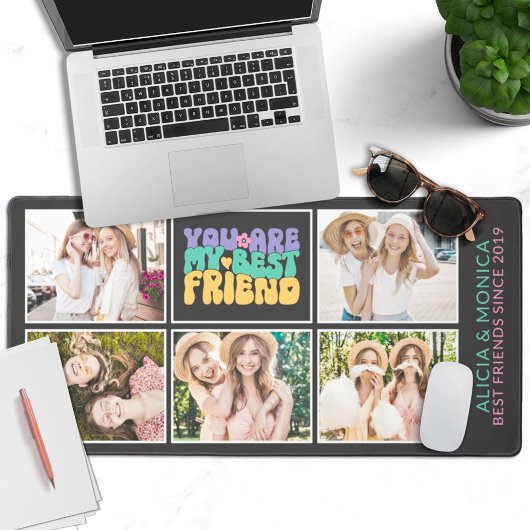 Beste vrienden voor altijd 5 afbeeldingen retro bureaumat