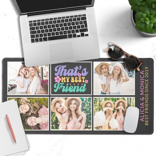 Beste vrienden voor altijd 5 afbeeldingen retro bureaumat