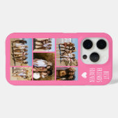 Beste Vrienden Voor Altijd 6 Foto Roze Case-Mate iPhone Case (Achterkant (horizontaal))