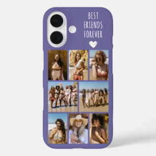 Beste Vrienden Voor Altijd 8 Foto Paars iPhone 16 Hoesje