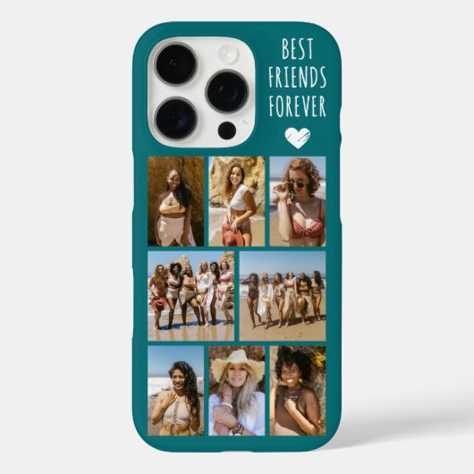 Beste Vrienden Voor Altijd 8 Foto Teal Case-Mate iPhone Case (Achterkant)