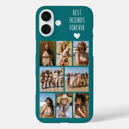 Beste Vrienden Voor Altijd 8 Foto Teal Case-Mate iPhone Case (Achterkant)