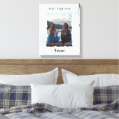 Beste Vrienden Voor Altijd Aangepaste Foto Canvas Afdruk (Insitu (Slaapkamer))