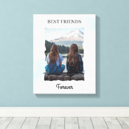 Beste Vrienden Voor Altijd Aangepaste Foto  Canvas Afdruk