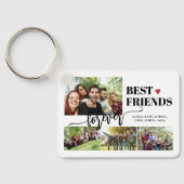 Beste vrienden voor altijd, aangepaste foto-collag sleutelhanger (Achterkant)