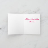 Beste vrienden voor altijd aangepaste foto en naam kaart (Binnen)