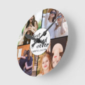 Beste Vrienden Voor Altijd Aangepaste Foto Muur Kl Ronde Klok (Hoek)