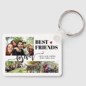 Beste vrienden voor altijd aangepaste fotocollage  sleutelhanger (Voorkant)