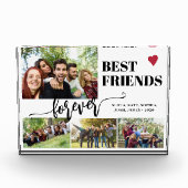 Beste vrienden voor altijd aangepaste namen collag fotoblokken (Voorkant)