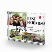 Beste vrienden voor altijd aangepaste namen collag fotoblokken (Rechts)
