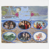 Beste vrienden voor altijd Beach 786 Fleece Deken (Voorkant (Horizontaal))