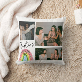 Beste vrienden voor altijd Bestie Rainbow fotocoll Kussen