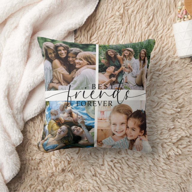 Beste vrienden voor altijd Besties Gift | Fotocoll Kussen (Deken)