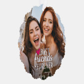 Beste vrienden voor altijd BFF 2 foto's vriendscha Ornament Kaart (Rechts)