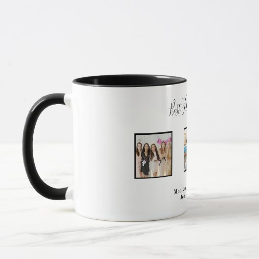 Beste vrienden voor altijd BFF-aangepaste foto nam Mok (Links)