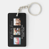 Beste vrienden voor altijd BFF aangepaste foto nam Sleutelhanger (achterkant)