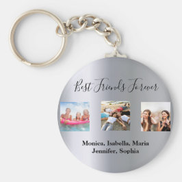 Beste vrienden voor altijd BFF aangepaste foto zil Sleutelhanger
