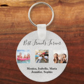 Beste vrienden voor altijd BFF aangepaste foto zil Sleutelhanger (Voorkant)