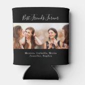 Beste vrienden voor altijd BFF aangepaste fotofees Blikjeskoeler (Achterkant)