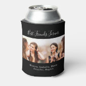 Beste vrienden voor altijd BFF aangepaste fotofees Blikjeskoeler (Blikje Achterkant)