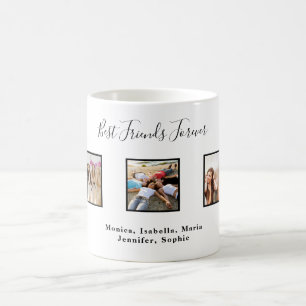 Beste vrienden voor altijd BFF aangepaste fotoname Koffiemok
