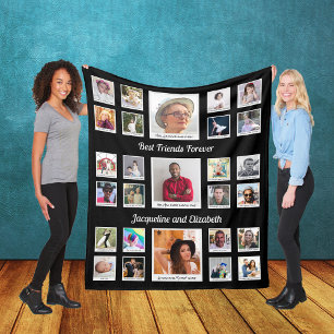 Beste vrienden voor altijd BFF Besties Foto's & Te Fleece Deken