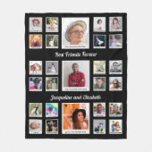 Beste vrienden voor altijd BFF Besties Foto's & Te Fleece Deken (Voorkant)