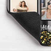 Beste vrienden voor altijd BFF moderne fotocollage Muismat (Hoek)