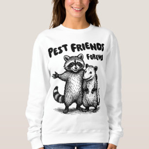 Beste vrienden voor altijd Black Print Trui