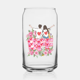 beste vrienden voor altijd blikvorm glas