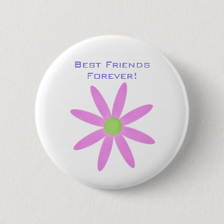 Beste vrienden voor altijd! Bloem Button