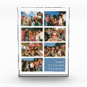 Beste vrienden voor altijd Blue Collage Fotoblokken (Voorkant)