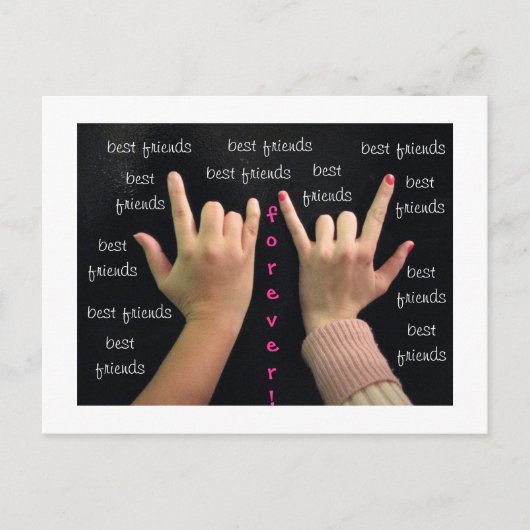 Beste vrienden voor altijd! Briefkaart (Voorkant)