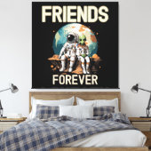 Beste Vrienden Voor Altijd  Canvas Afdruk (Insitu (Slaapkamer))