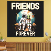 Beste Vrienden Voor Altijd  Canvas Afdruk (Insitu (Woonkamer))