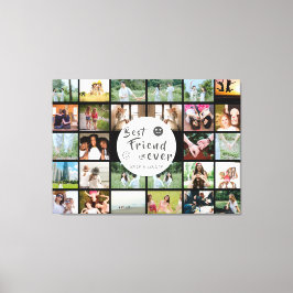 Beste vrienden voor altijd Custom 28-Photo Collage Canvas Afdruk