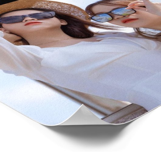 Beste vrienden voor altijd Custom 28-Photo Collage Poster (Hoek)