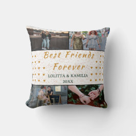 Beste vrienden voor altijd Custom Photo Collage Pi Kussen