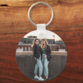 Beste vrienden voor altijd Custom Photo Sleutelhan Sleutelhanger (Achterkant)