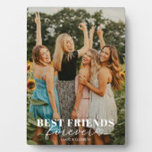 Beste vrienden voor altijd Custom Script Foto en T Fotoplaat (voorkant)