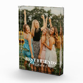 Beste vrienden voor altijd Custom White Script Fot Fotoblokken (Rechts)