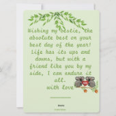 Beste vrienden voor altijd feestdagenkaart (Achterkant)