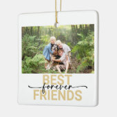 Beste vrienden voor altijd Foto Keepsake Keramisch Ornament (Links)