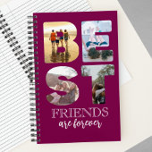 Beste vrienden voor altijd Foto Roze Afstuderen Gi Notitieboek