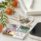 Beste vrienden voor altijd Fotocollage– Aangepaste Sleutelhanger (Voorkant Rechts)