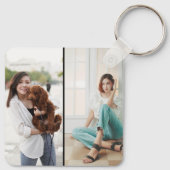 Beste vrienden voor altijd Fotocollage– Aangepaste Sleutelhanger (Achterkant)