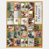 Beste vrienden voor altijd Fotocollage Fleece Deke (Voorkant)