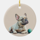 Beste vrienden voor altijd Frenchie Dog Keramisch Ornament (Achterkant)