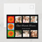 Beste vrienden voor altijd gepersonaliseerde fotoc briefkaart (Voorkant / Achterkant)